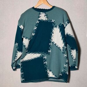 Forenza Sweater Vintage 80s Mountain Patchwork